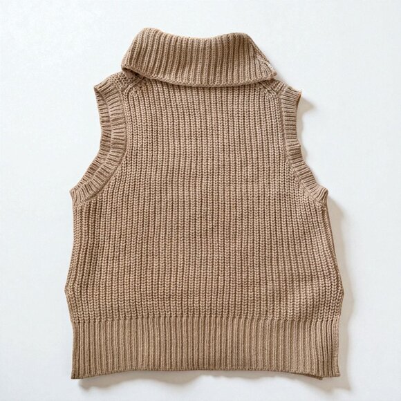 Beige Knit 2-Piece Matching Set – Top + Wide-Leg Pants – Size Small – Excellent - Picture 4 of 6